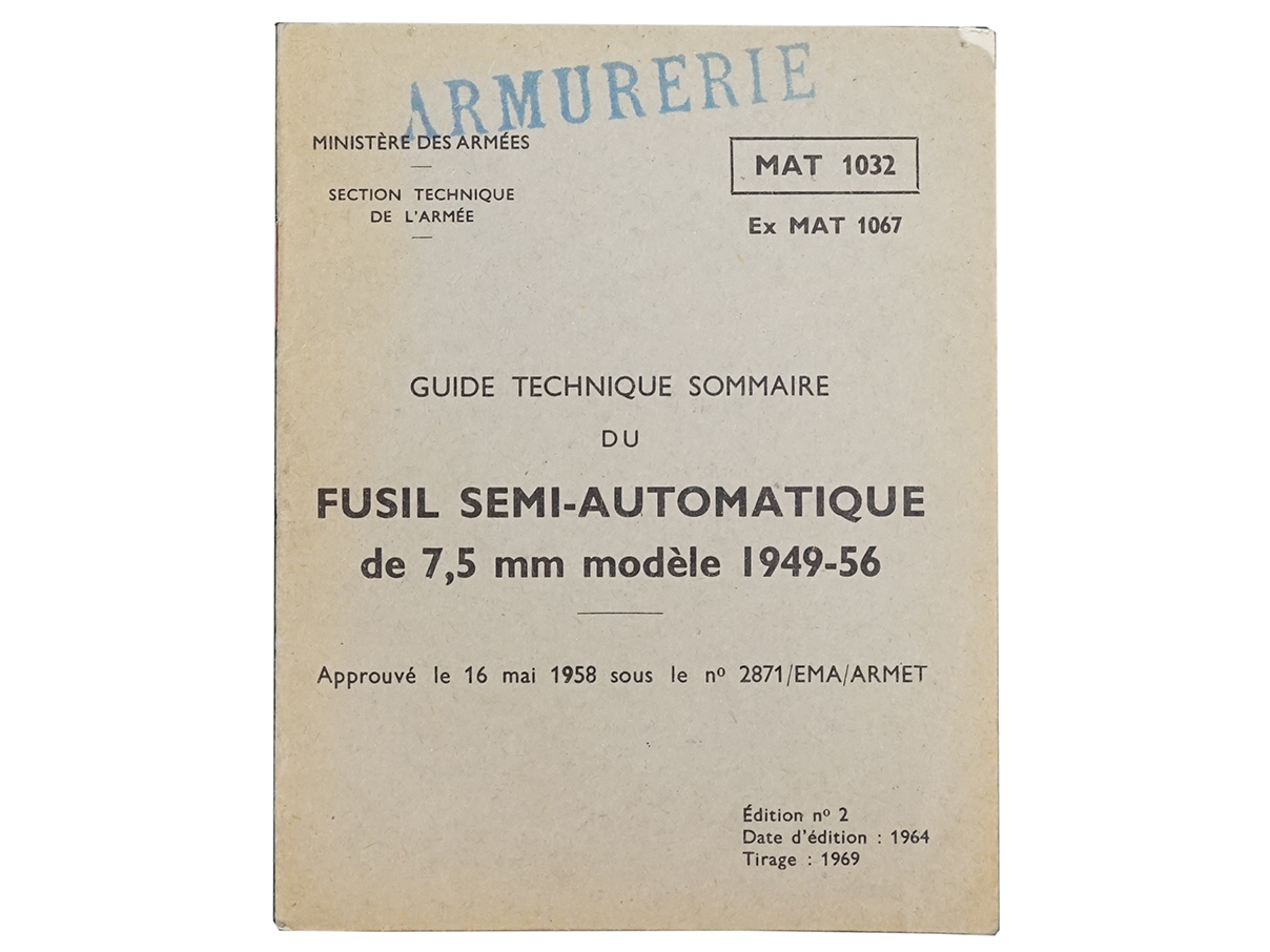 MAS1949-56 自動小銃 マニュアル