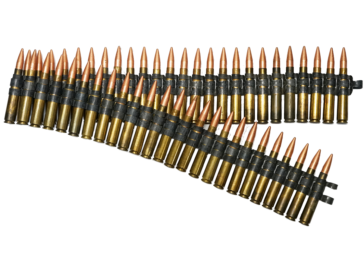 .50口径 ダミーカート 50発 セット (ダミー弾頭、リンク付)