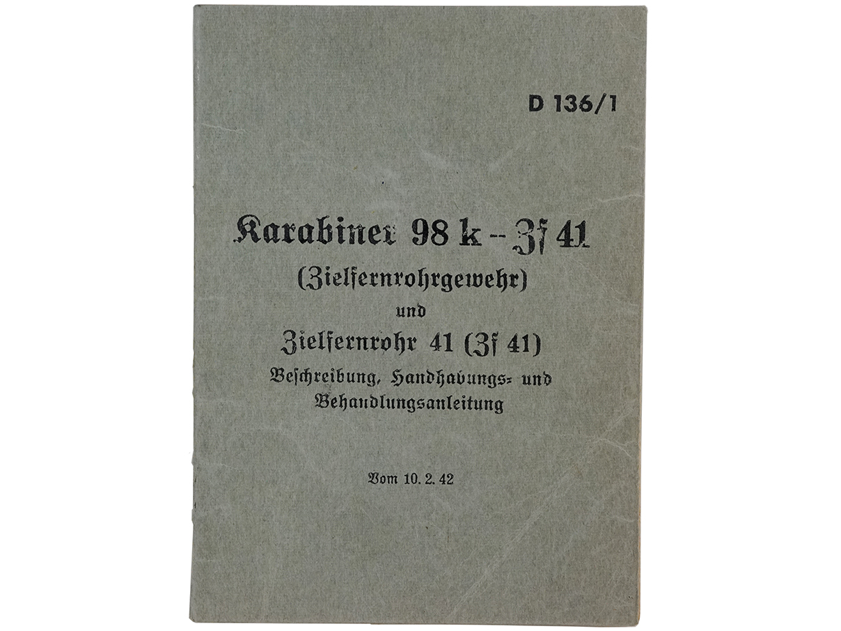 Kar.98k ZF41 マニュアル (D136/1、1942年発行)