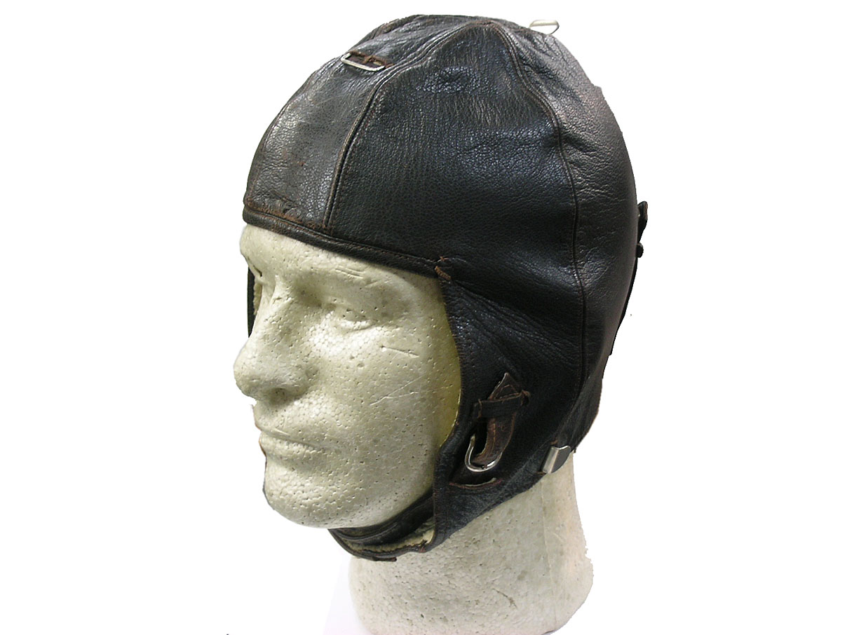 独空軍飛行帽 (冬訓練用革製)