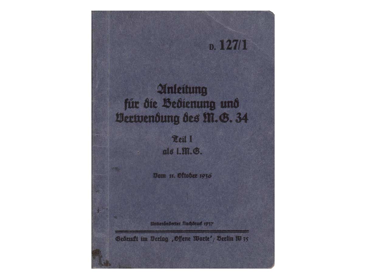MG34 マニュアル (D127/1)