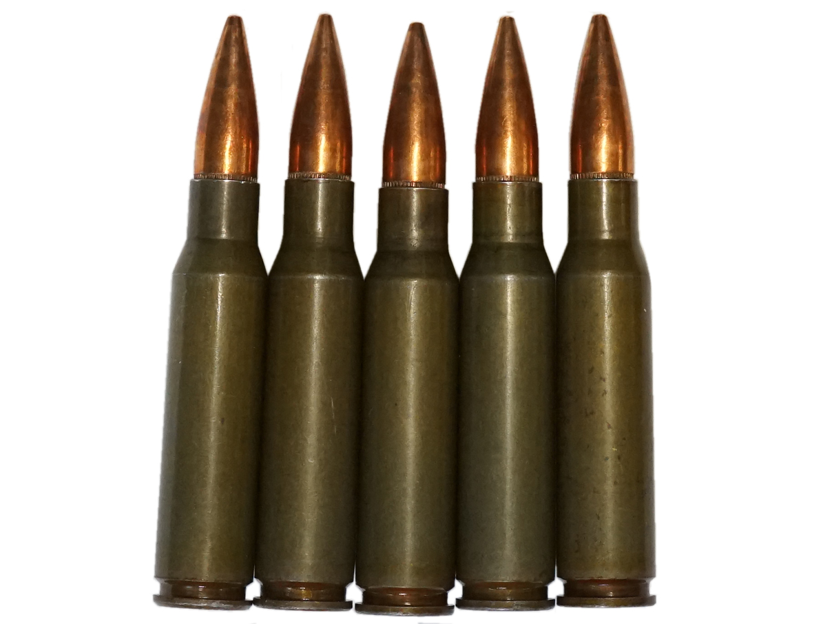 7,62mm×51 (.308 Win) ダミーカート 5発 セット (鉄薬莢)