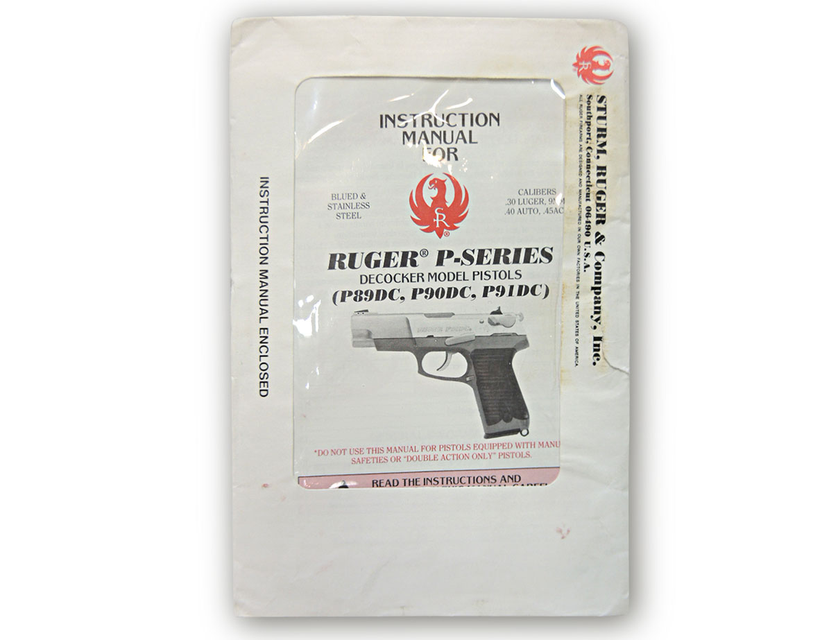 スターム・ルガー Pシリーズ インストラクション・マニュアル