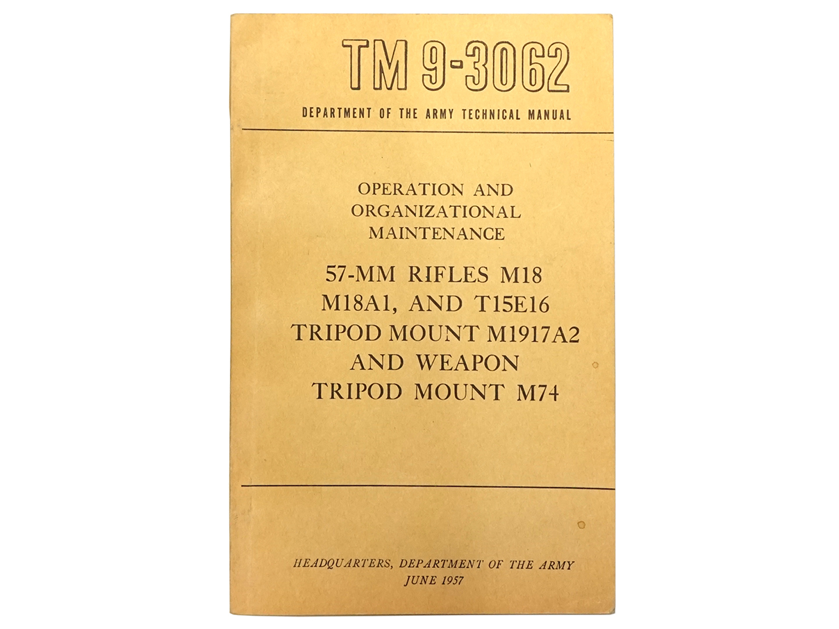 M18 57mm無反動砲マニュアル