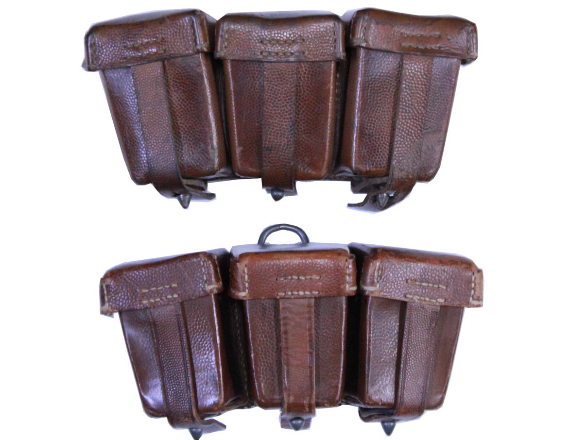 M1909 アモ・パウチ 茶革 左右セット