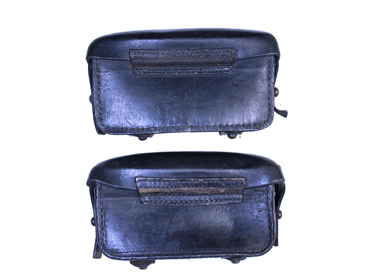 M87/88 アモ・パウチ 黒革 左右セット