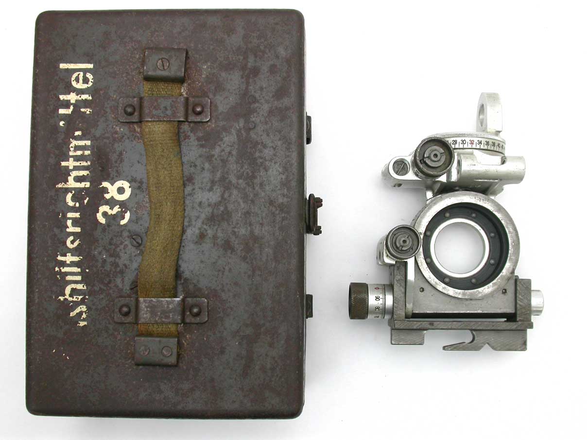 Pak38 7,5cm砲 直接照準器 (末期型、1943年aws社製、金属箱入り)