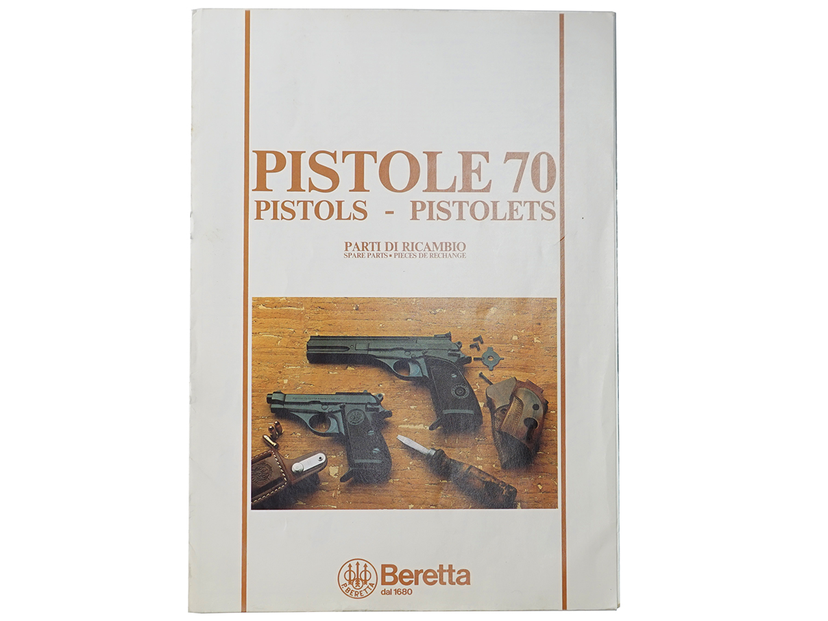 ベレッタ M70 予備部品マニュアル (英仏伊語)