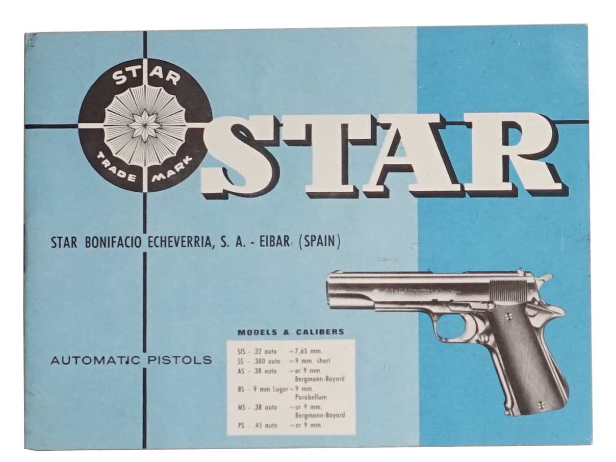 スター 自動拳銃 マニュアル (コルト ガバメントのコピー・モデル、英語)