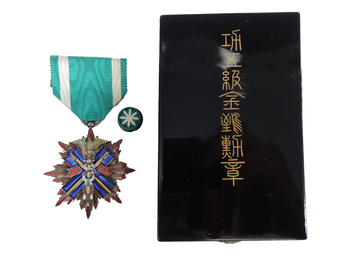 功五級金鵄勲章 (略章、箱付)【82】