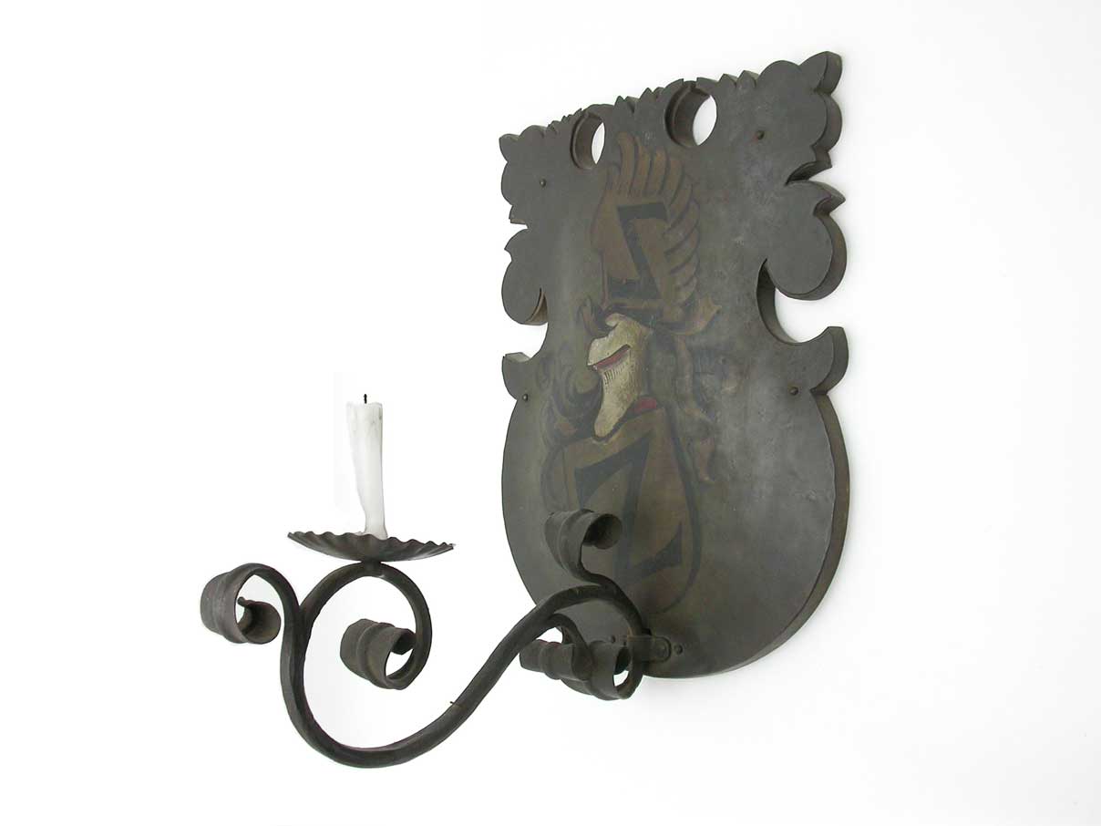 ドイツ 家紋入り ローソク立て