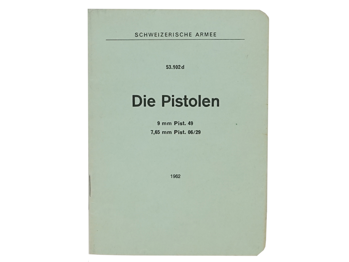 スイス軍 P49、P06/29 スイス・ルガー マニュアル