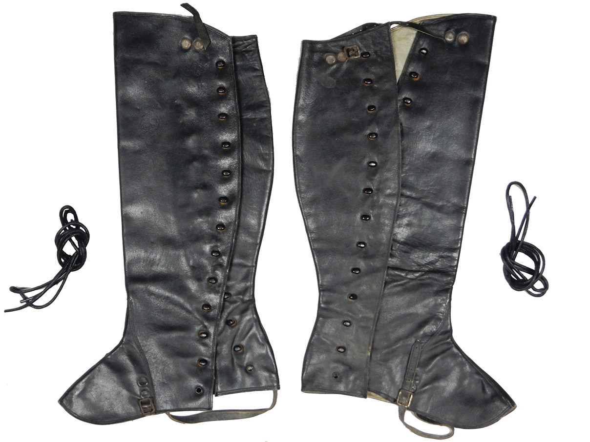 将校用黒革製脚絆