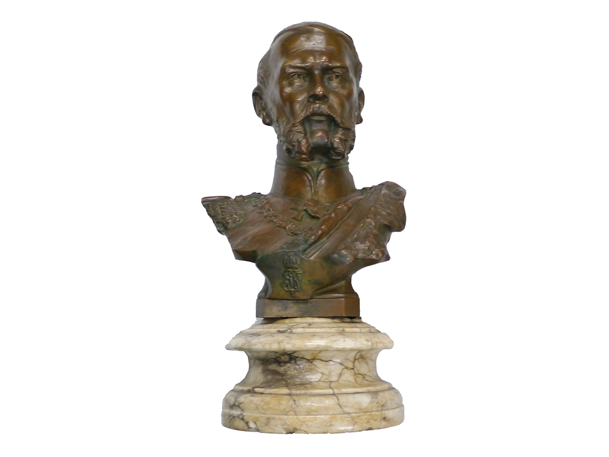 摂政王子ルイトポルト・フォン・バイエルン ブロンズ胸像