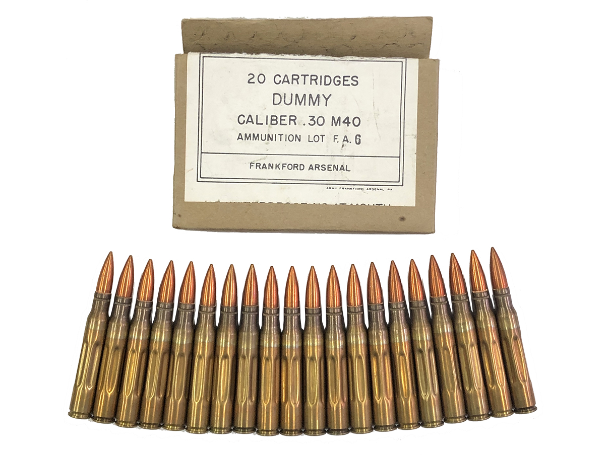 .30-06 ダミーカート 訓練用模擬弾 20発紙箱入り