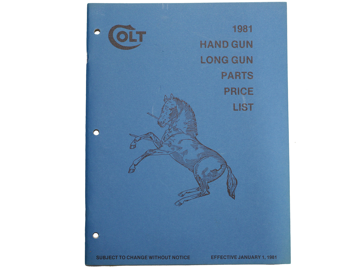 COLT パーツ・プライス・リスト