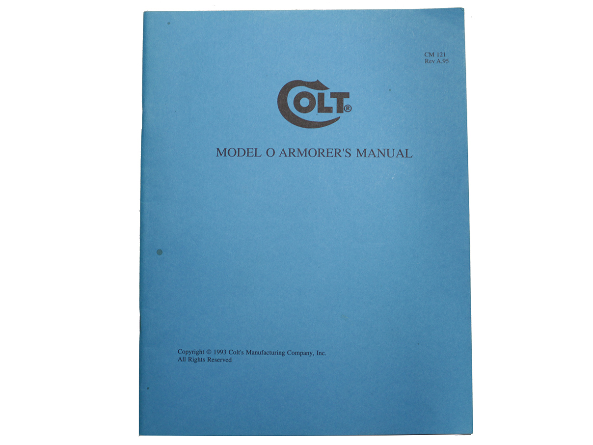 COLT モデル O シリーズ用 整備マニュアル