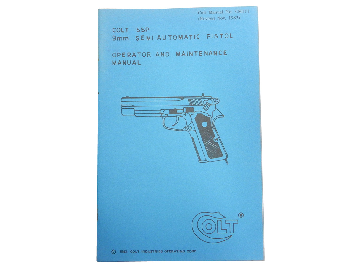 コルト SSP マニュアル