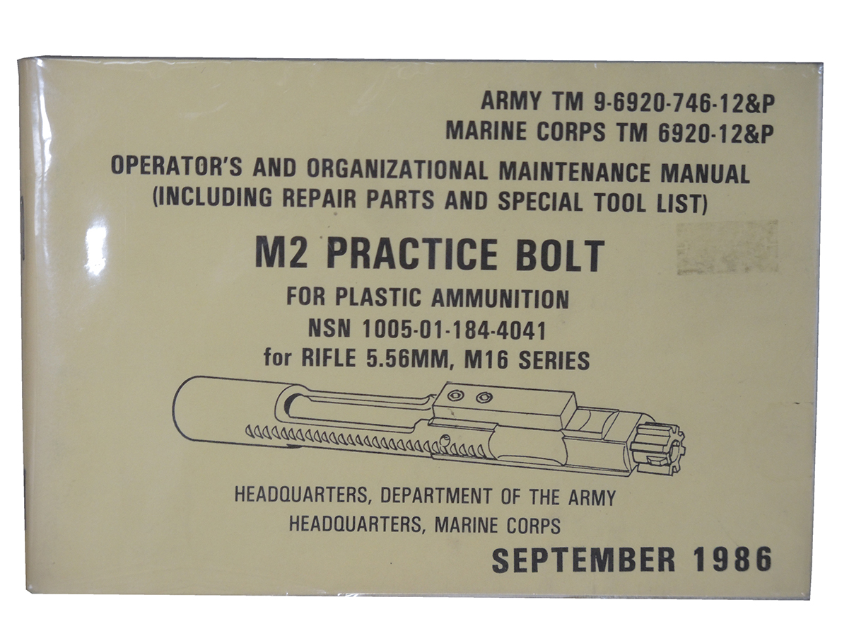 M16 M2プラクティス・ボルト マニュアル