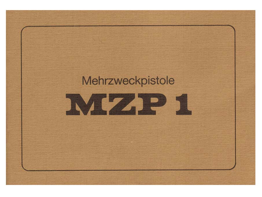 MZP1 ランチャーピストル マニュアル