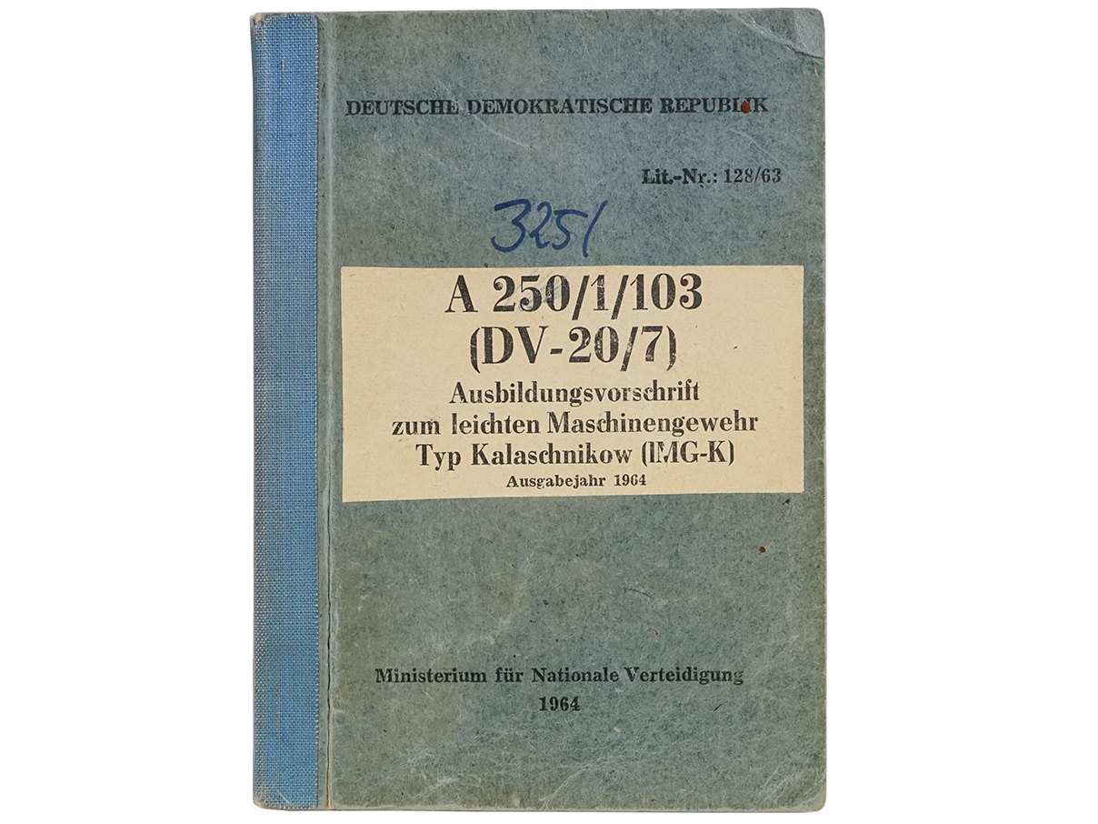 東ドイツ軍 RPK 軽機関銃 マニュアル (1964年発行)