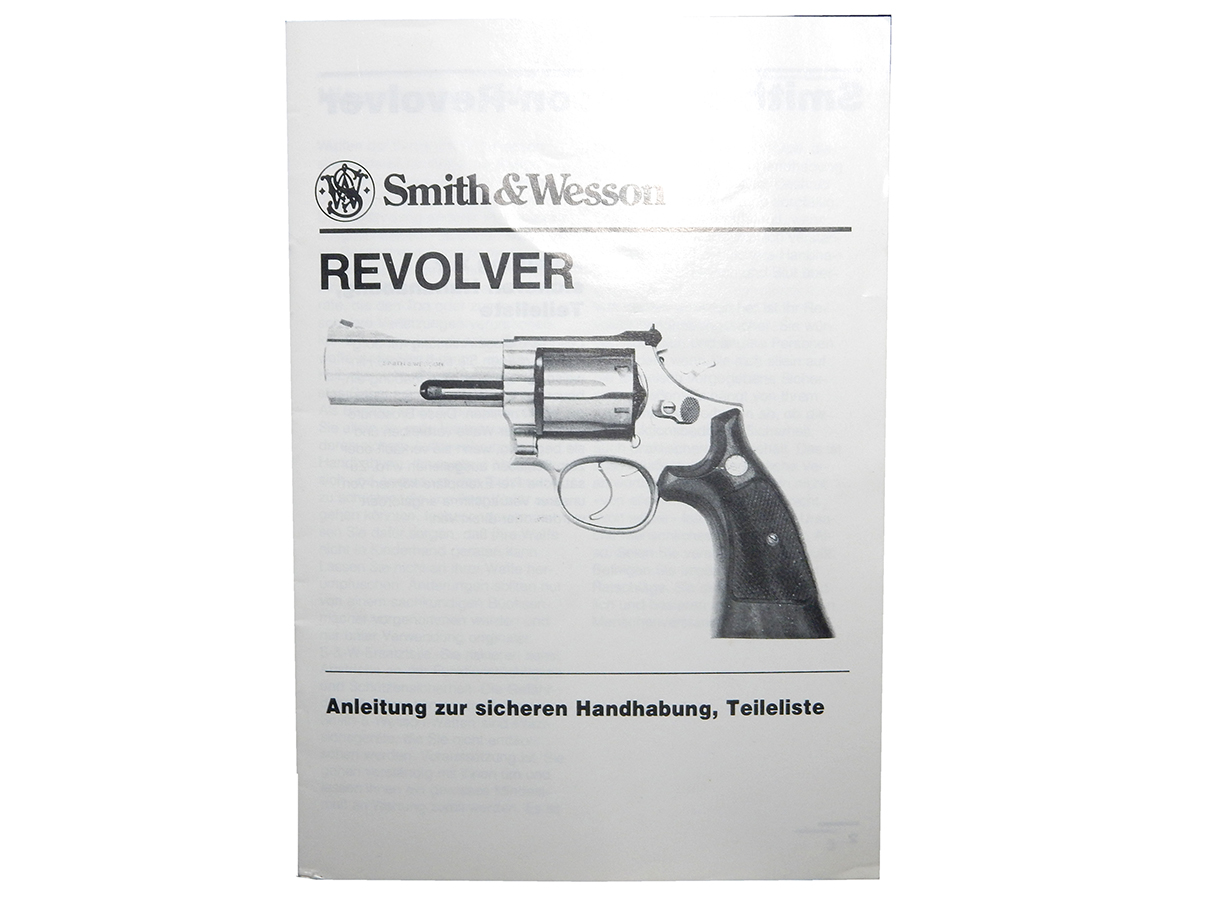 S&W リボルバー マニュアル (独語)