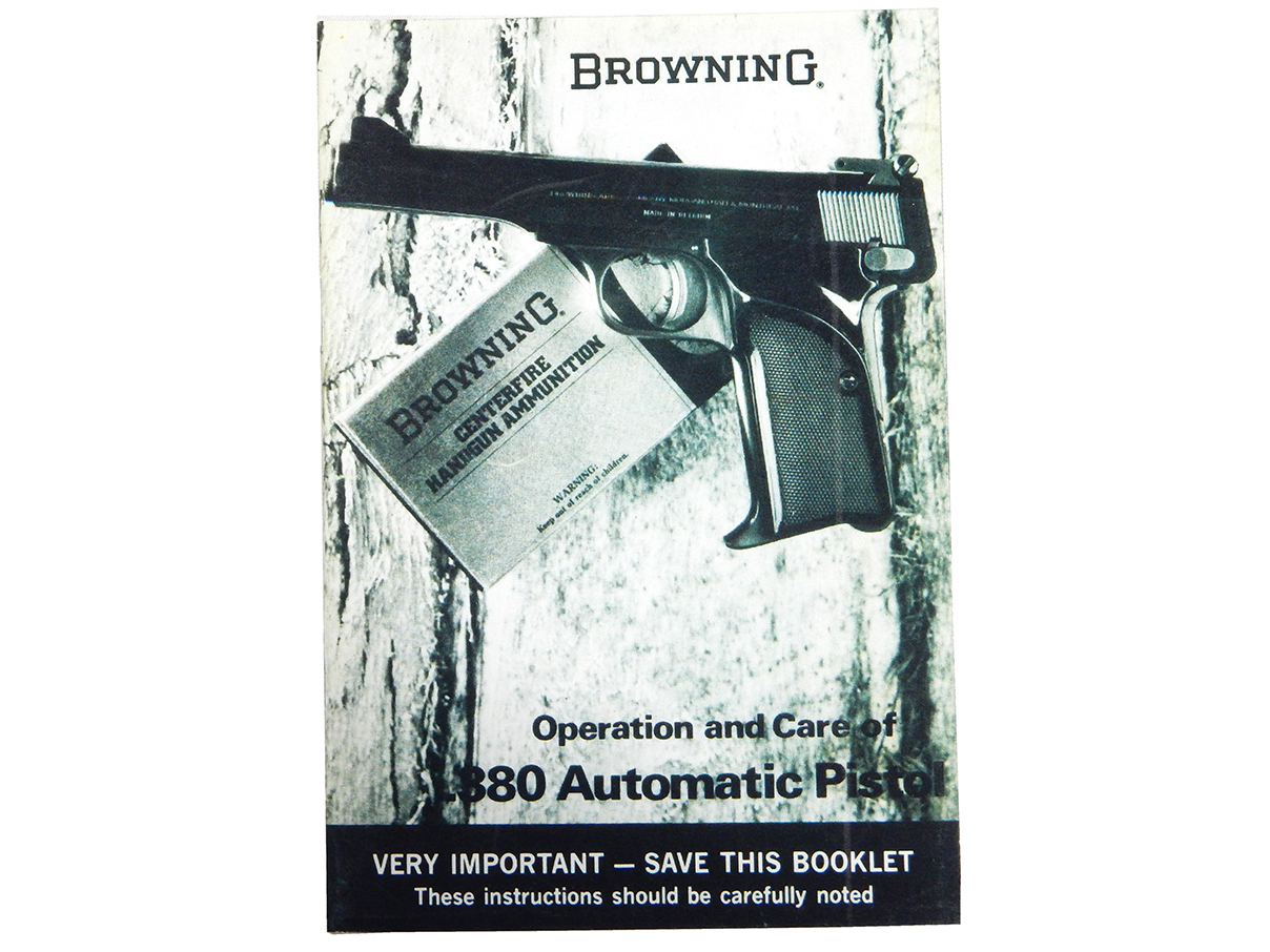 ブローニング .380AUTO マニュアル