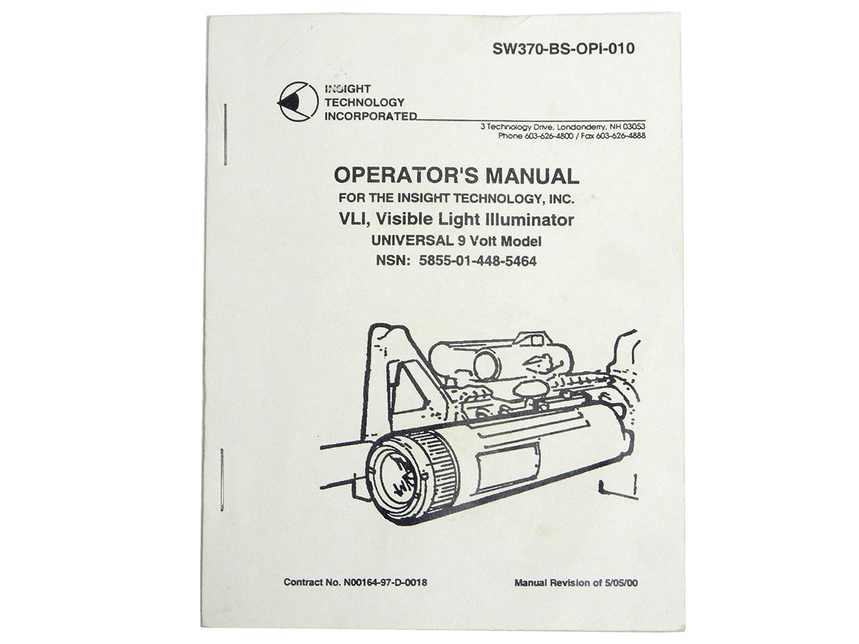 VLI ウェポンライト マニュアル