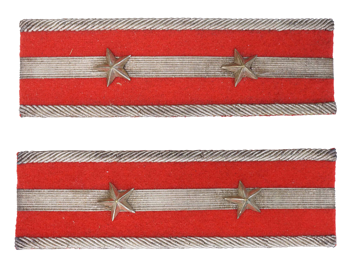 旧陸軍 (軍医)中尉相当官旧型肩章 (縦襟用)(1)