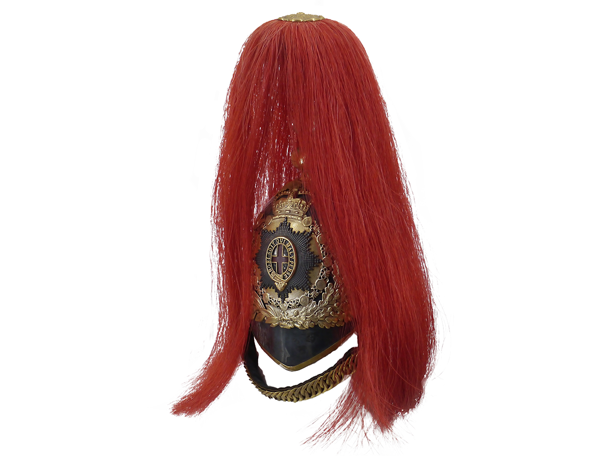 英軍ミニチュアヘルメット (ビクトリア朝王室近衛騎兵連隊士官ミニチュア・ヘルメット)