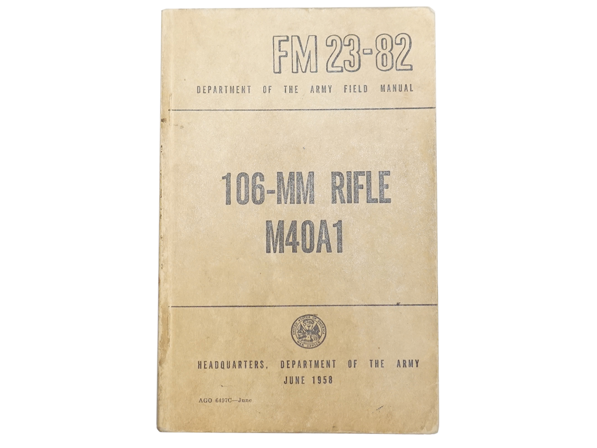 M40A1 106mm 無反動砲 マニュアル