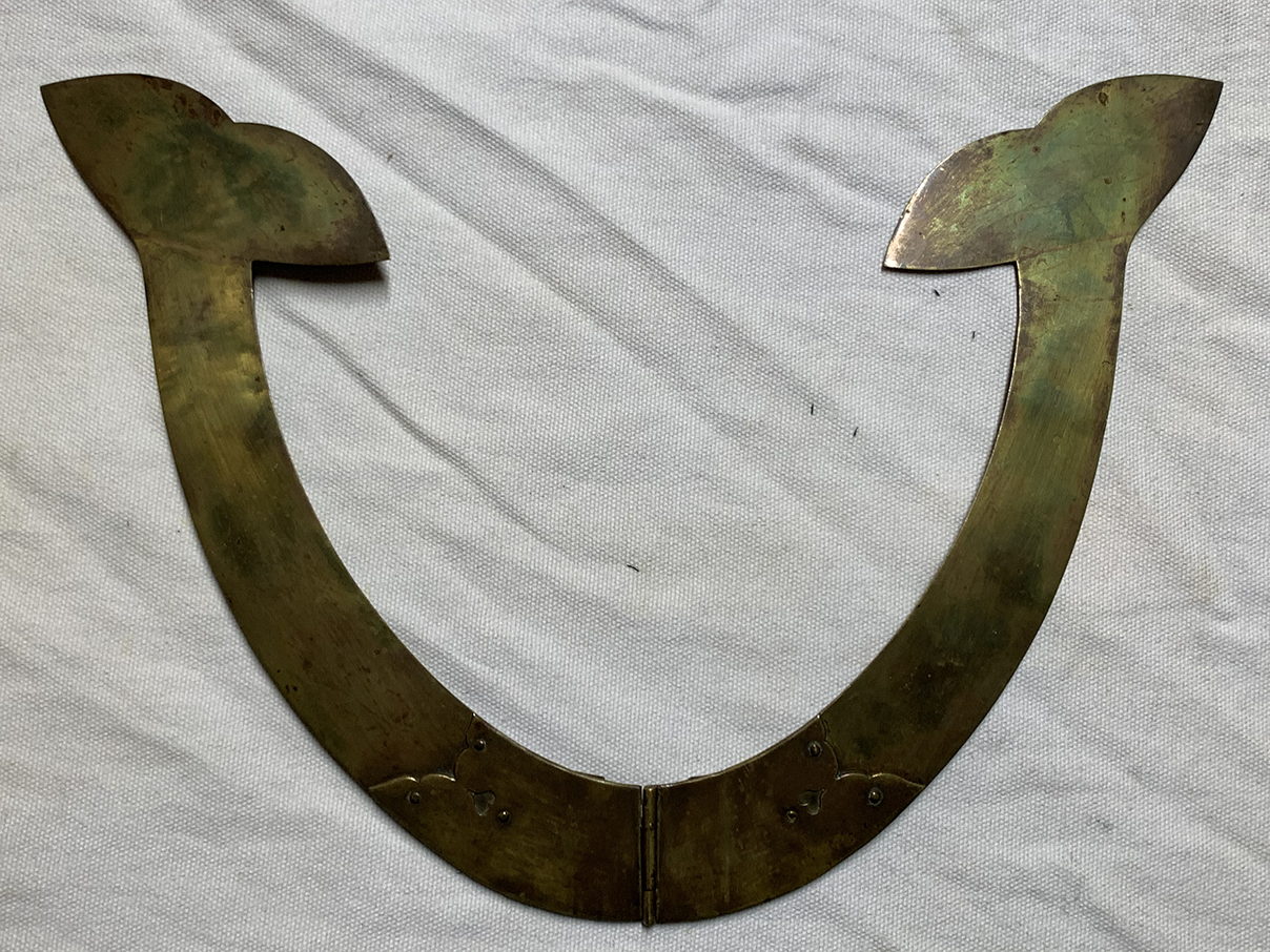 時代真鍮折畳鍬形前立 (西)(4)