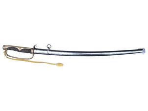陸軍尉官旧型軍刀 (両手握型、正刀緒付、模造刀身入)(野)