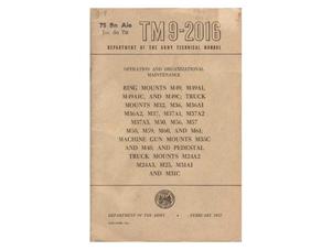 .50口径 マニュアル (.30口径等共通、各種トラック用銃架、1957年)