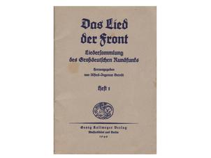 軍歌集 (Das Lied der Front) Heft1