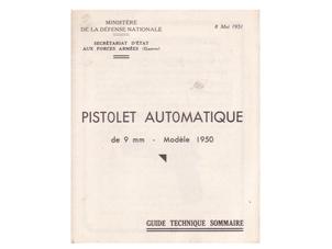 Mle1950 PA50 ピストル マニュアル