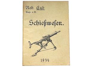 シュワルツローゼ 重機関銃 マニュアル (Schiesswesen、1934年)