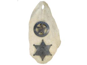 Texas RangerとIndian Territory Police Badgeのセット