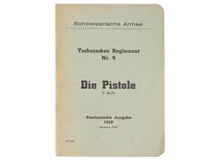 スイス軍 P06/29 スイス・ルガー マニュアル (1939年)