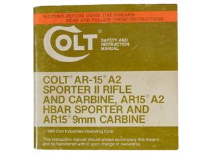 AR-15 A2 スポーターII ライフル マニュアル
