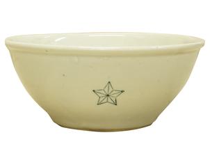 陸軍下士官兵用飯碗 (陶器製、完全品)