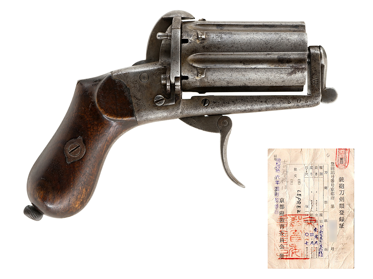 ピン・ファイア デプレツ社 フィスト・ピストル (#505、ダミー・カート & オリジナル・ケース付)(西)(43)