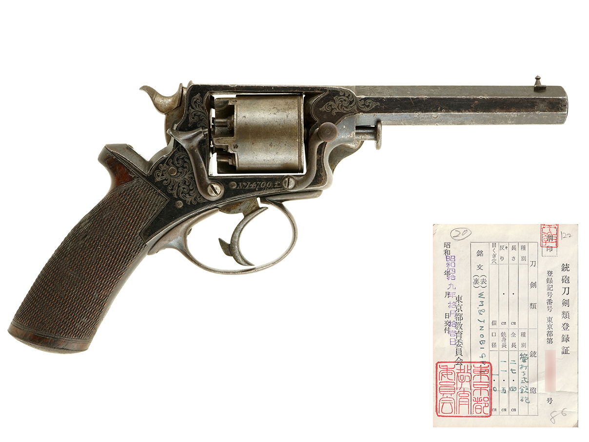 トランター ダブル・アクション・リボルバー 4th モデル (銃砲刀剣類登録証付古式銃、#14700T)
